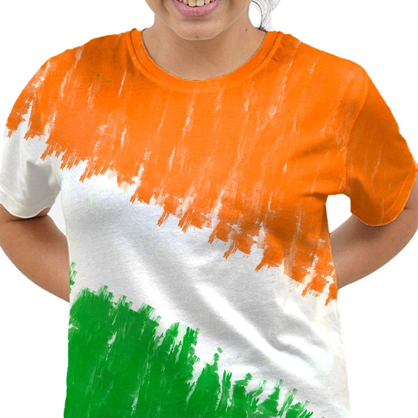 Bazarville Tie Dye Copy of Made in India Tie Dye Girls Tshirt