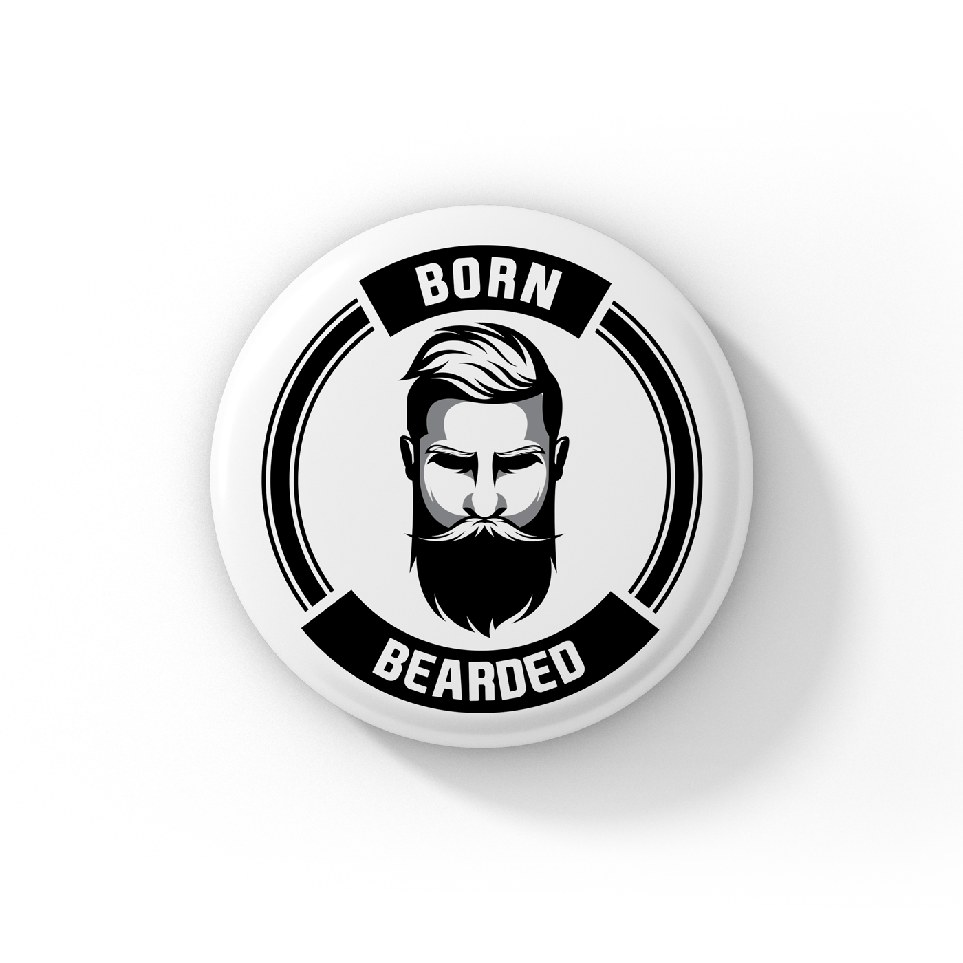 Bazarville Bornbearded BORNBEARDED Born Bearded Badge
