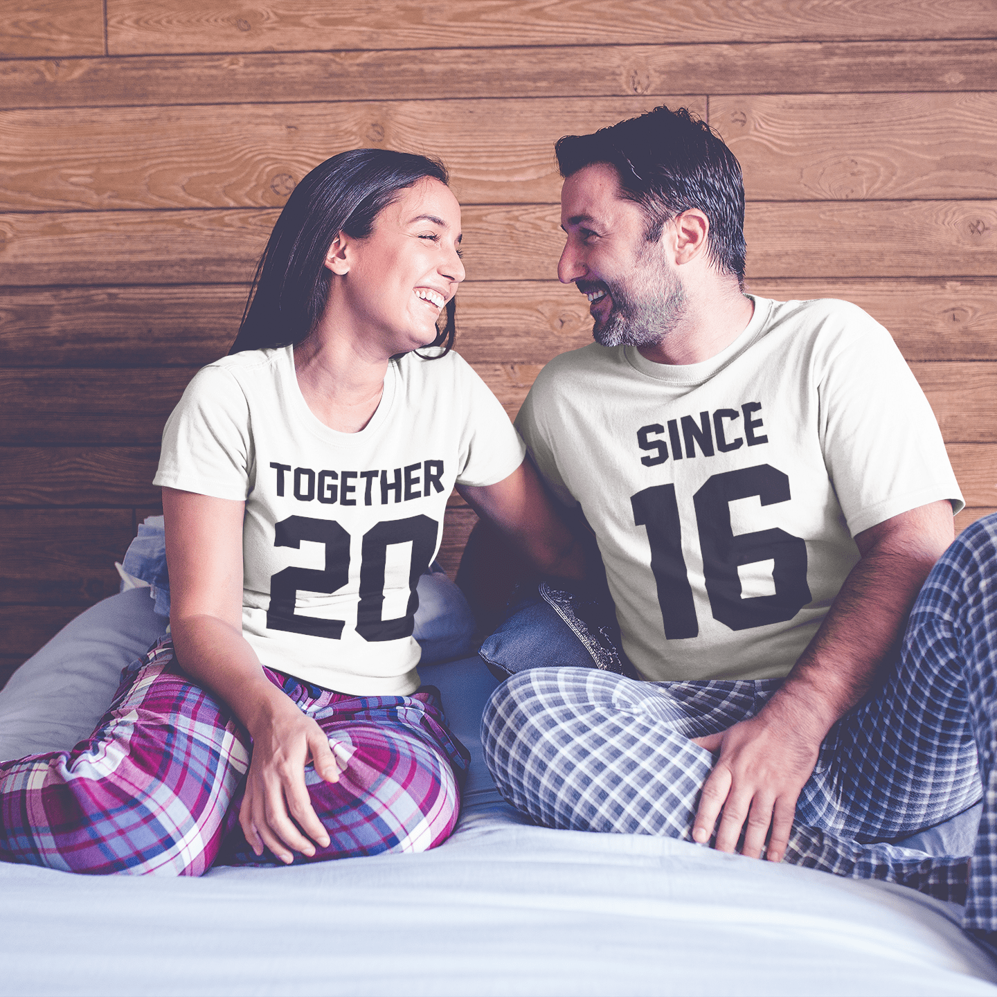 Bazarville Couple Design White / MEN / XS Together Since - Couple Tee