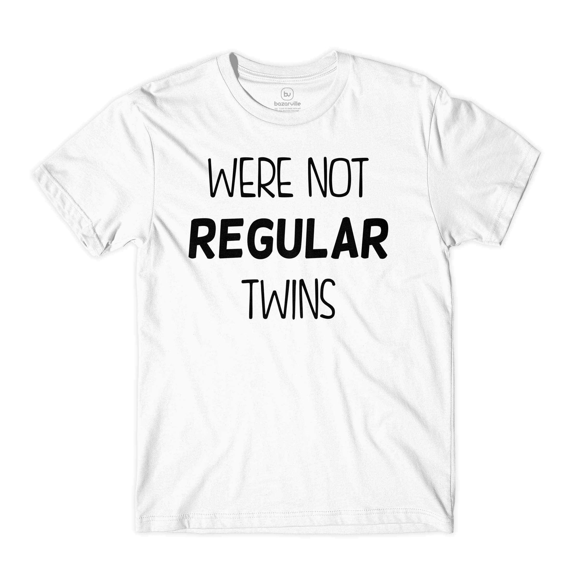 Bazarville Couple Design XS / XS / White We Are Like Super Cool Twins Not Regular Twins