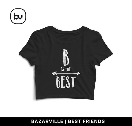 Bazarville Crop Design S / Black B is for Best