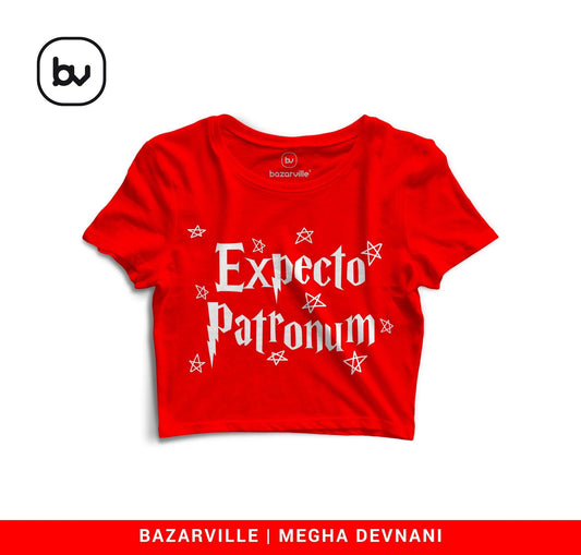 Bazarville Crop Design S / Red Expecto Patronum