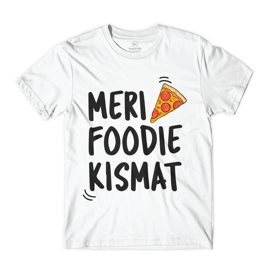 Bazarville Customer XS / Pizza / White Meri Foodie Kismat