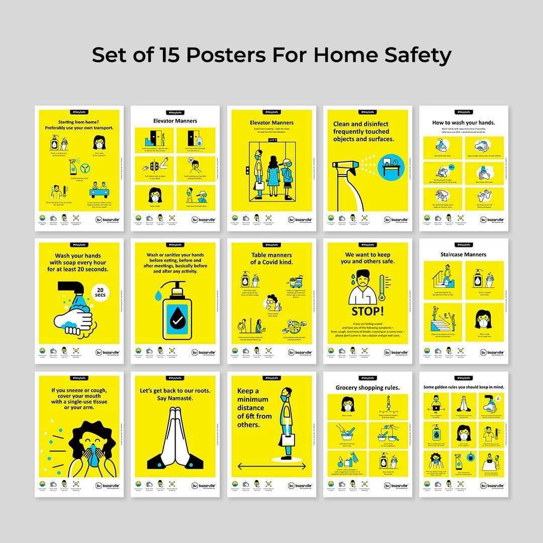 Home Safe | Set of 15 A4 Posters