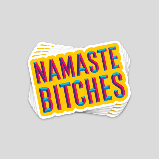 Bazarville Sticker Namaste Bitches - Sticker