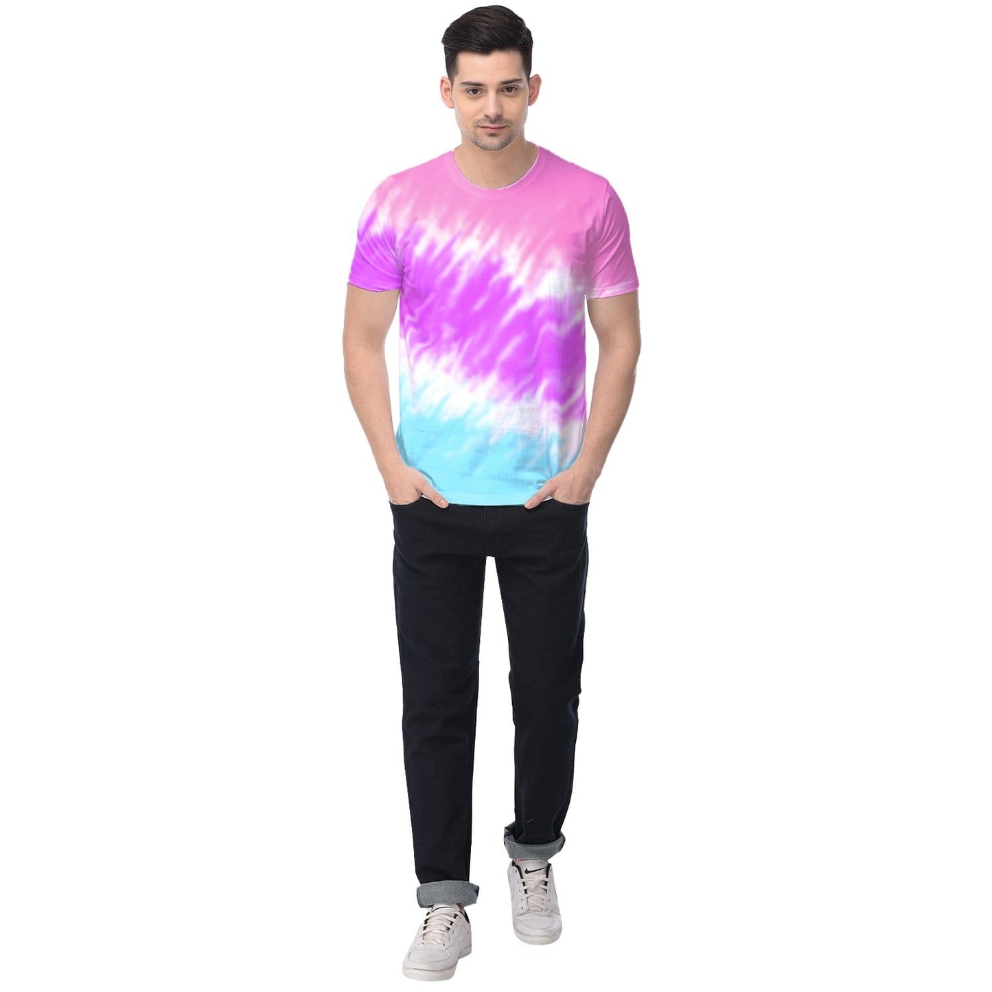 Bazarville Tie Dye Cotton Candy Tie Dye Unisex Tshirt