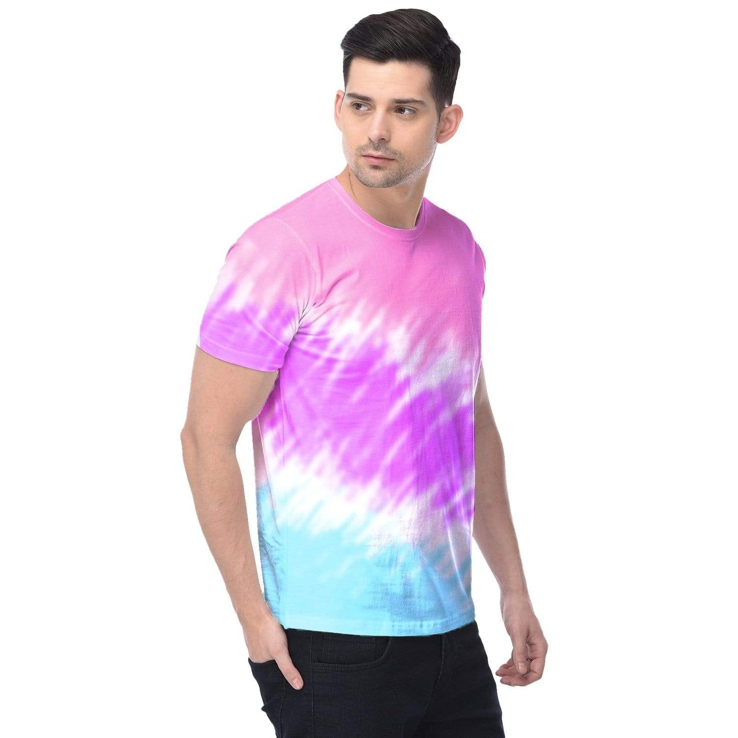 Bazarville Tie Dye Cotton Candy Tie Dye Unisex Tshirt