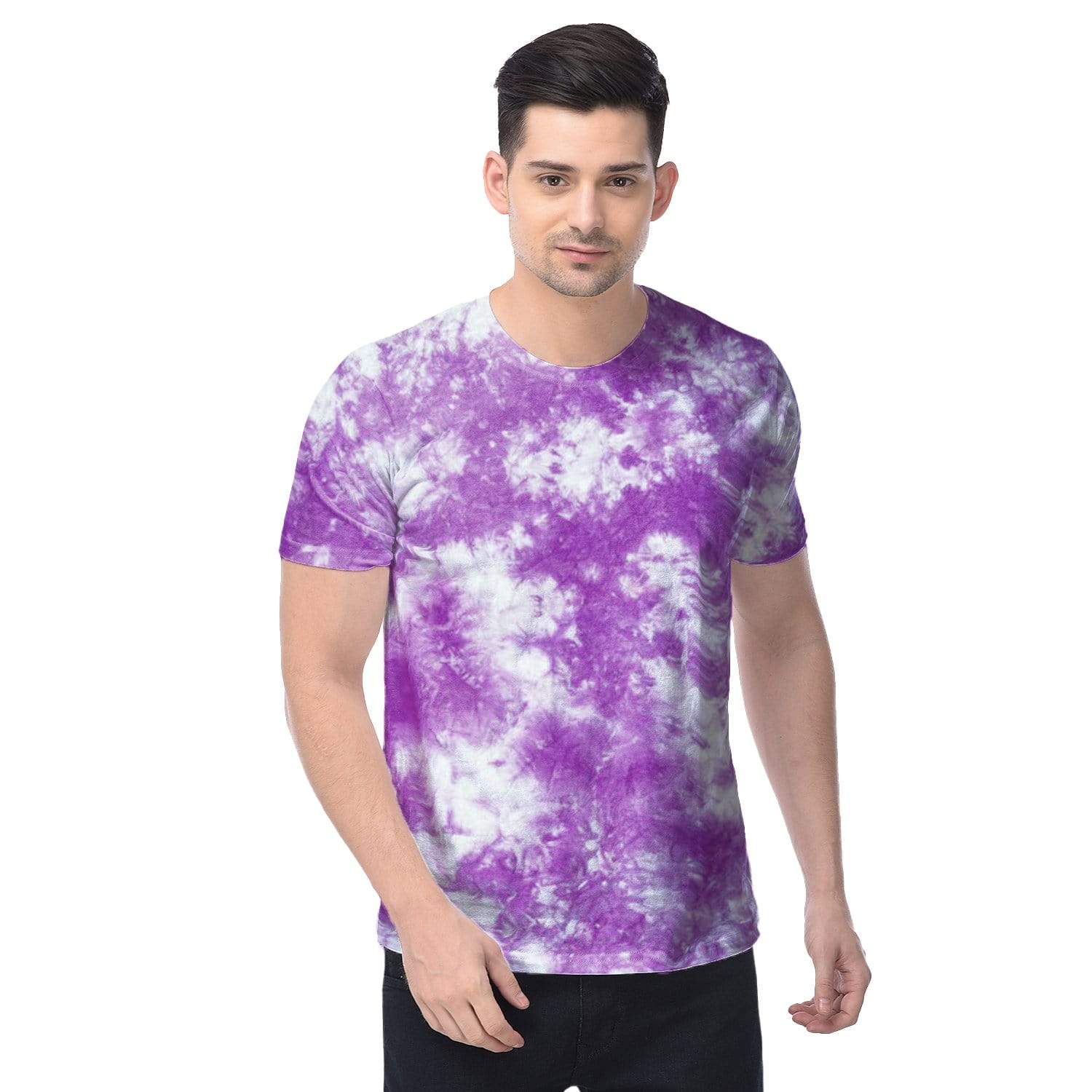 Bazarville Tie Dye Lilac Tie Dye Unisex Tshirt