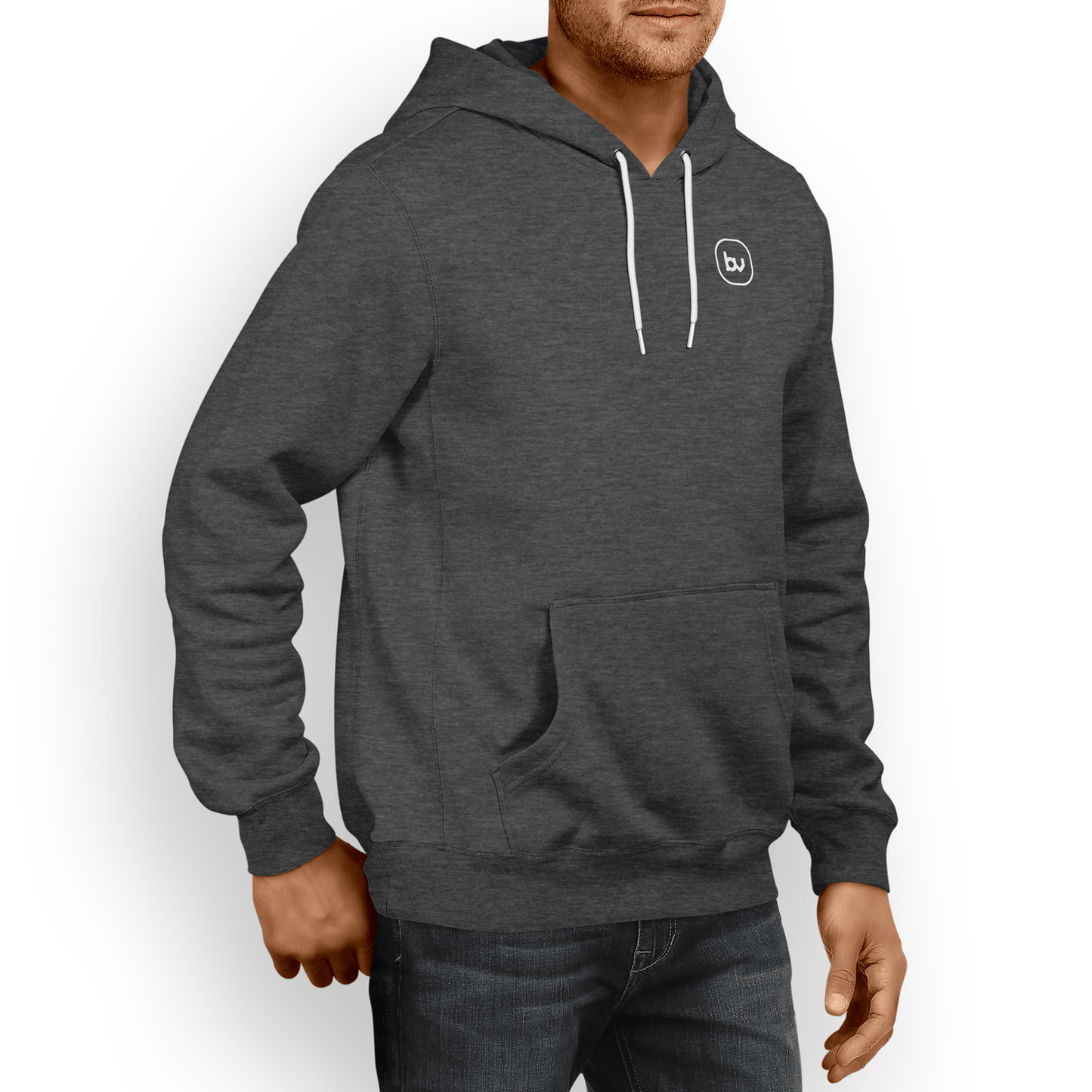 Bazarville Void HD S Hoodie - Charcoal Heather Grey