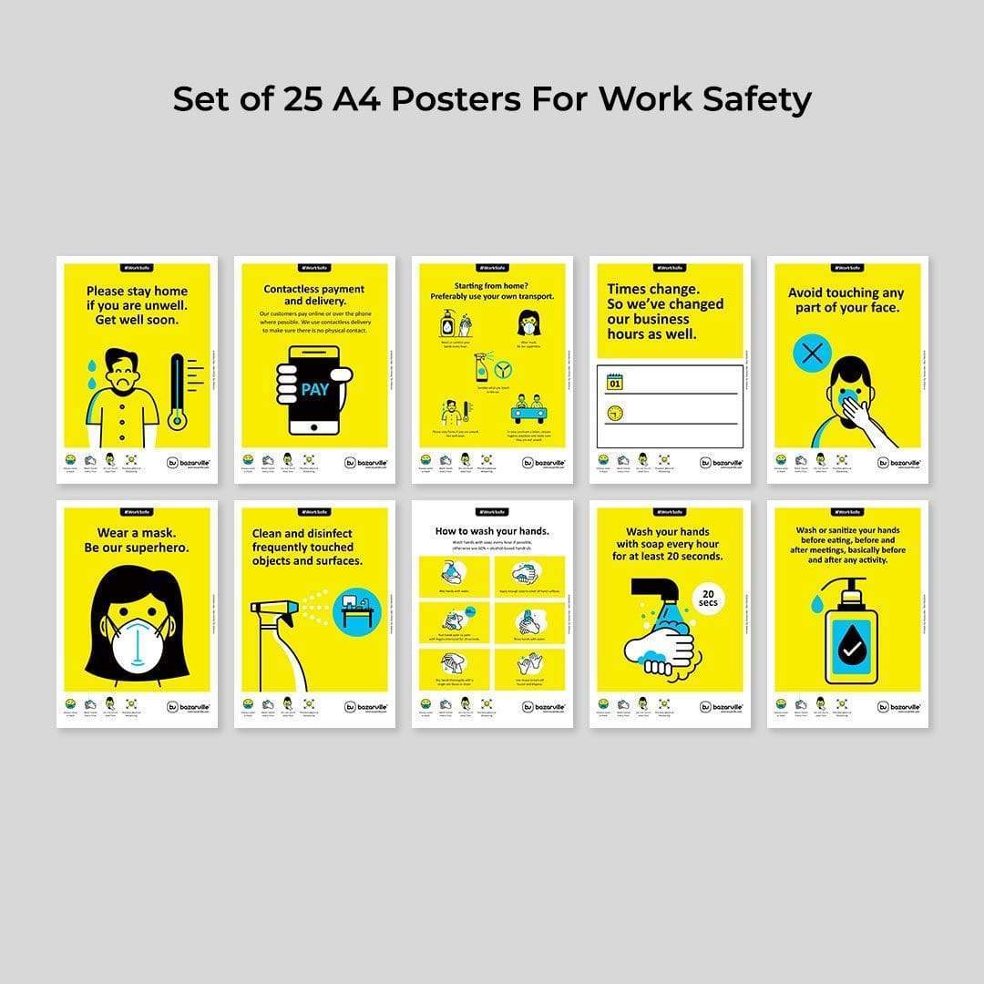 Work Safe | Set of 25 A4 Posters
